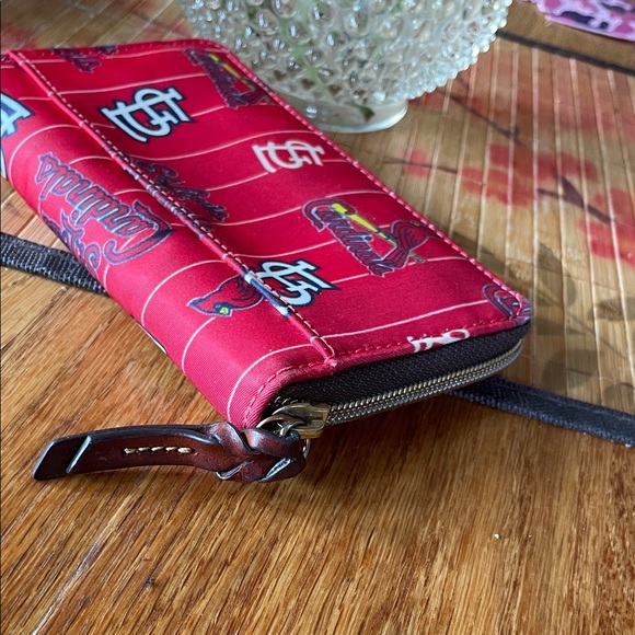 St. Louis Cardinals Red Wallet Made by Dooney & Bourke - Picture 3 of 7